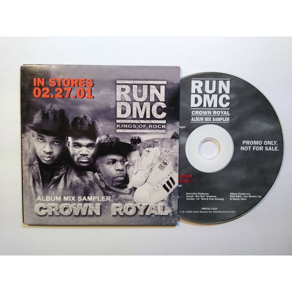 Run DMC Crown Royal Album Mix Sampler Promo CD 2001 Hip Hop Snippets Of Album